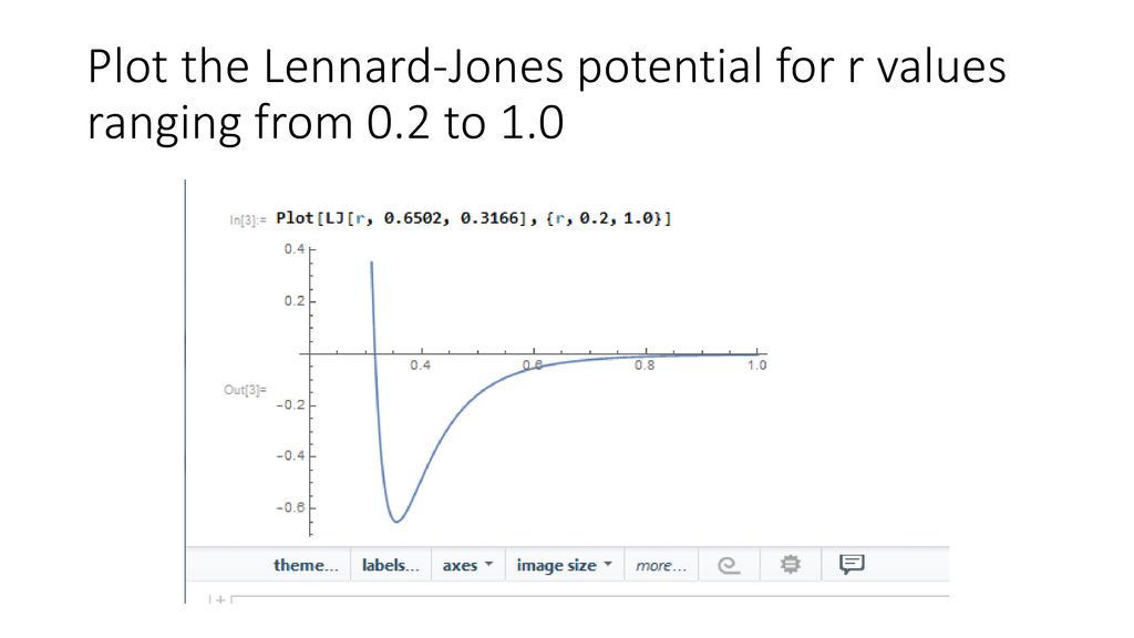 Mathematica: Lennard Jones - ppt download