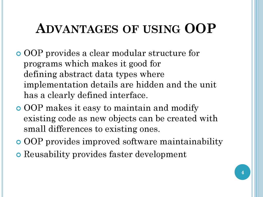 INTRODUCTION TO OBJECT-ORIENTED PROGRAMMING (OOP) & CONCEPTS - ppt download