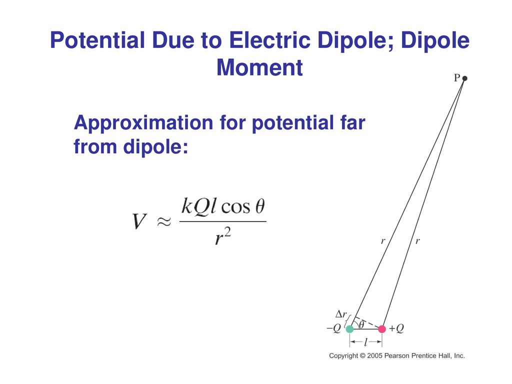 Potential Due to Electric Dipole; Dipole Moment