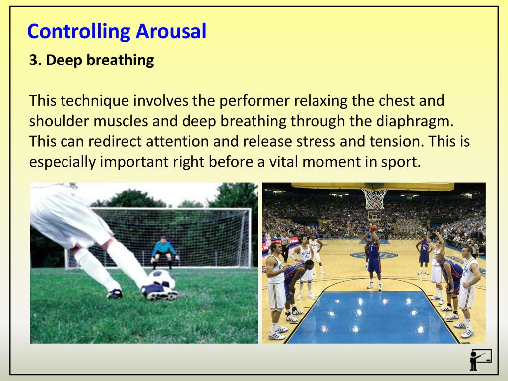 Controlling Arousal 3. Deep breathing