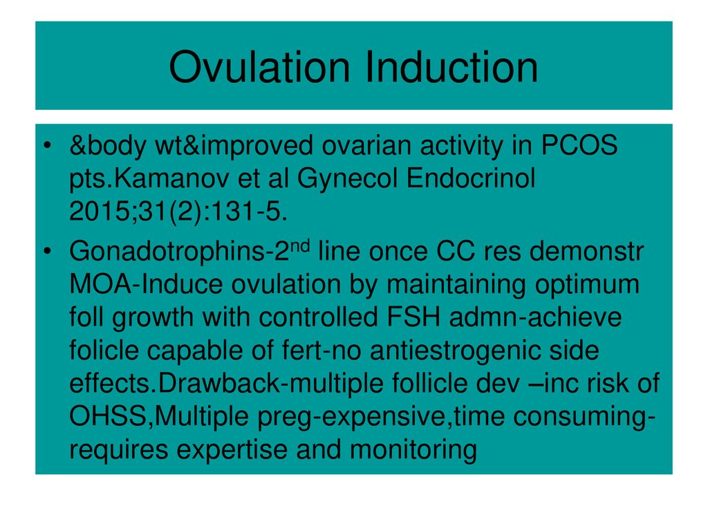 Recent Advances In Ovulation Induction In Pcos Ppt Download