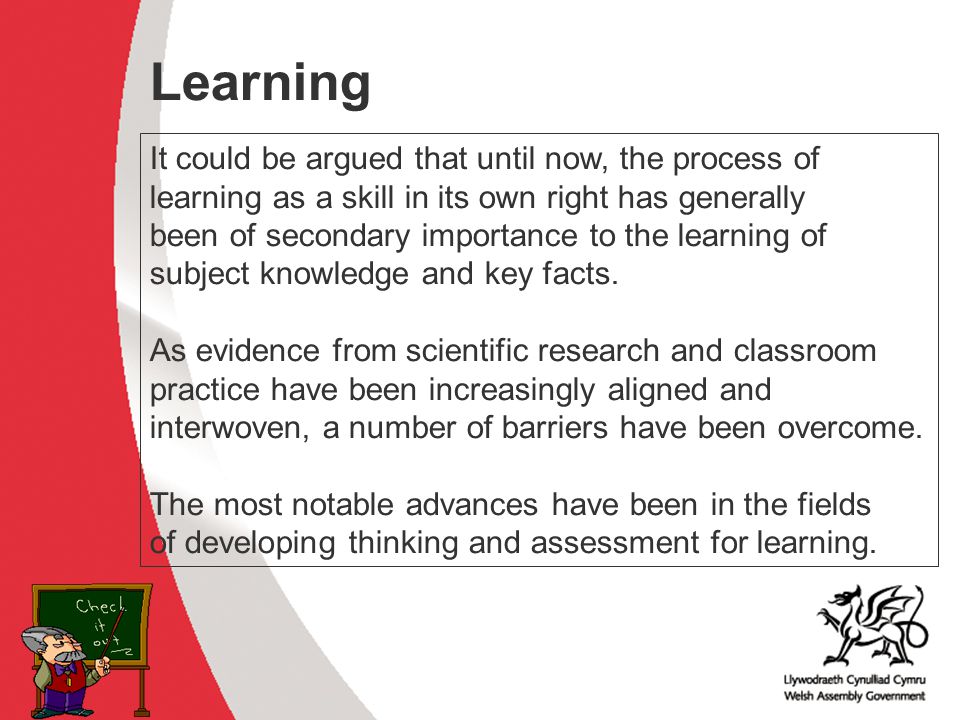 Why develop thinking skills and assessment for learning in the classroom