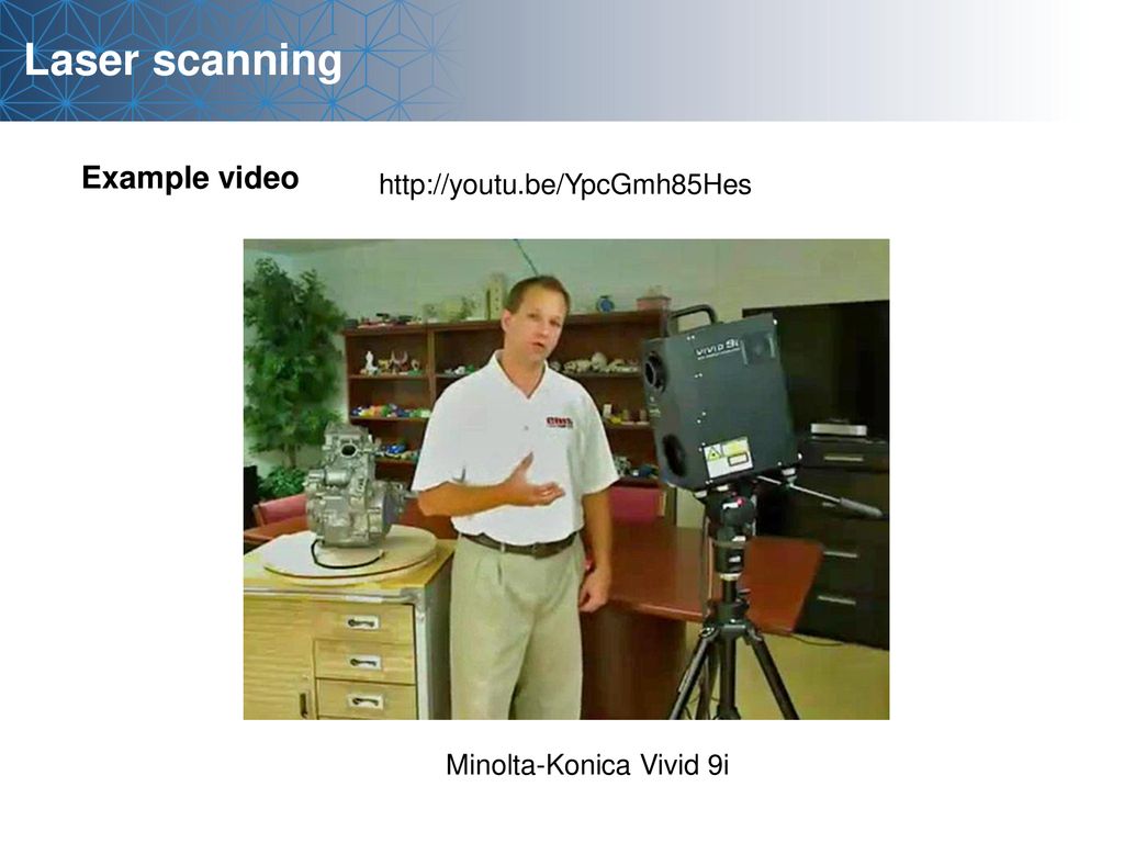Laser scanning Example video