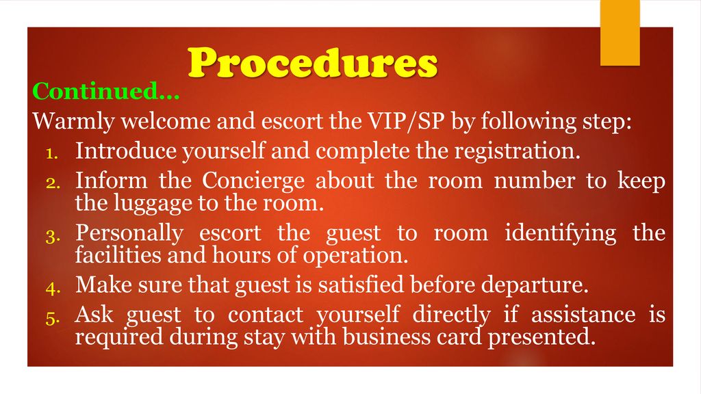 O que é procedimento VIP?