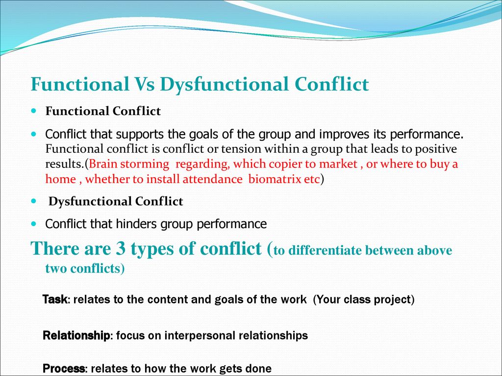 what is functional conflict