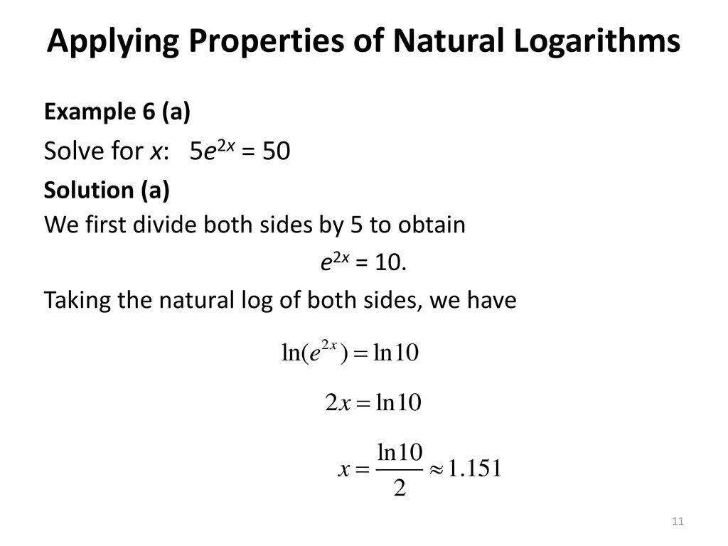 LOGARITHMS AND THEIR PROPERTIES - ppt download