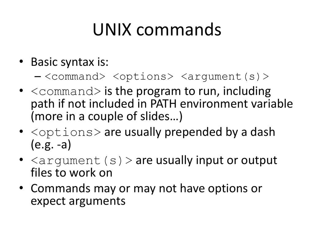 Introduction to UNIX Directory structure and navigation - ppt download
