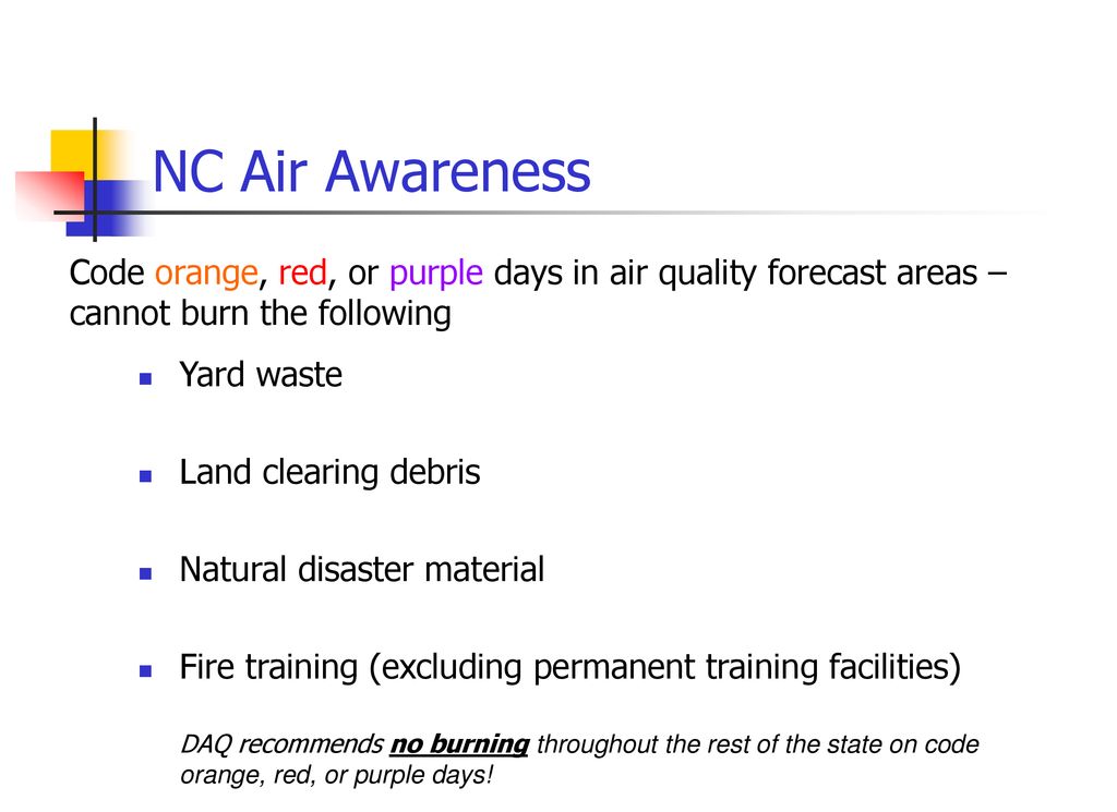 Open Burning In North Carolina Ppt Download