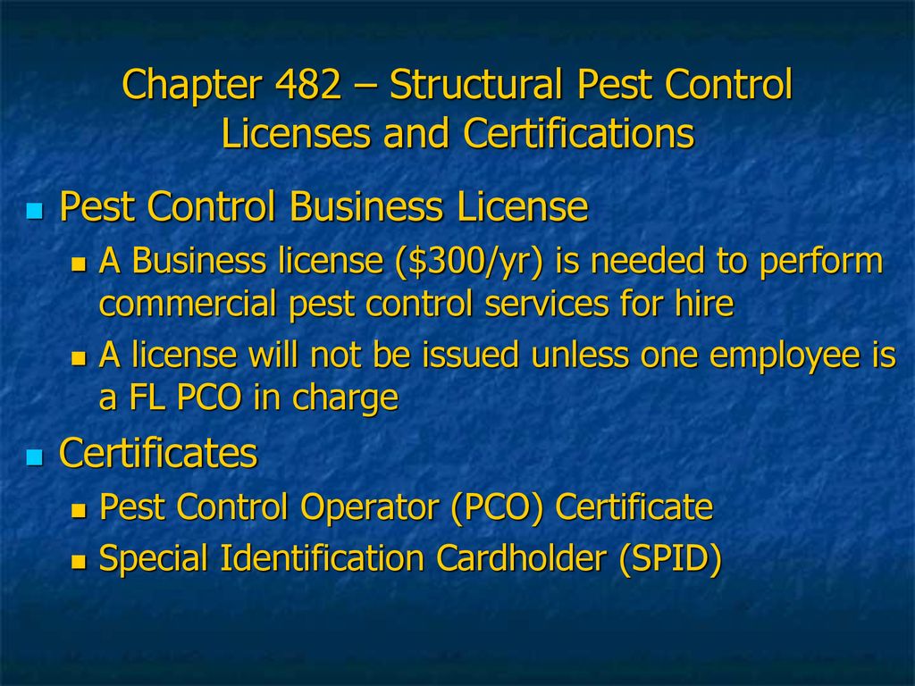 Pesticide License and Certification Requirements ppt download