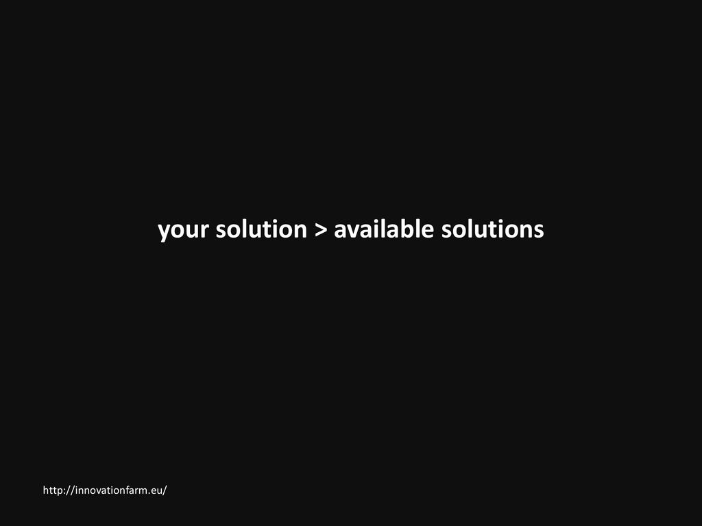 your solution > available solutions