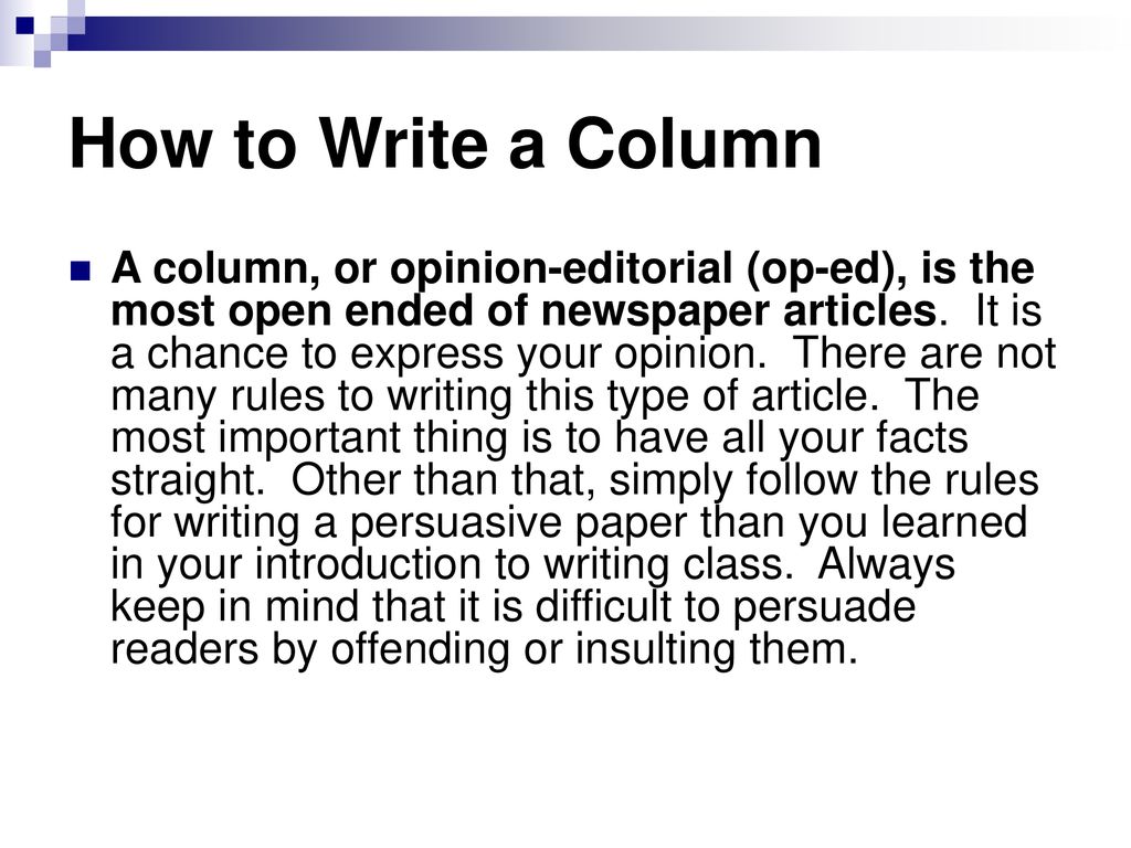 How to write a Newspaper ppt download