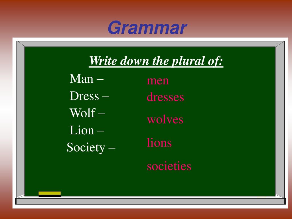 Write the plurals 24 points baby glass. Write down the plurals. Write the plurals. Write down. Wolf plural form.