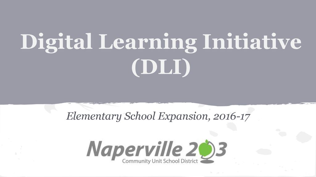 Digital Learning Initiative (DLI) - ppt download