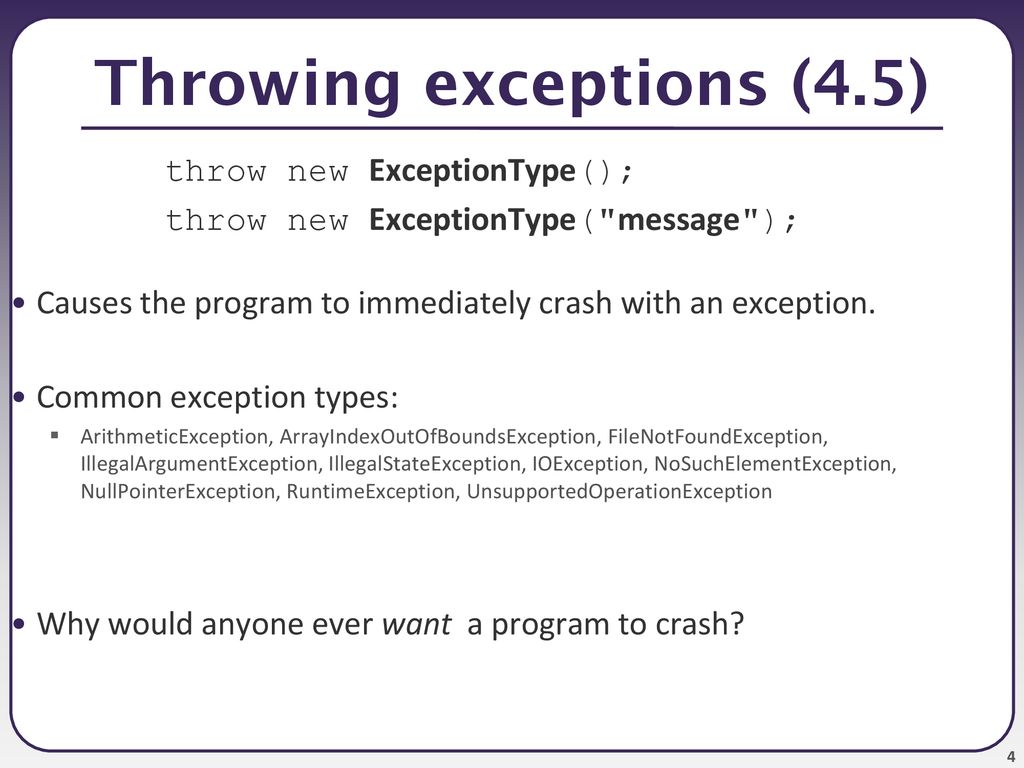 Throw A Filenotfoundexception at James Edwards blog