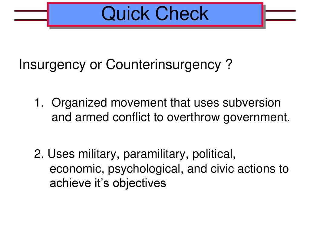 counter insurgency