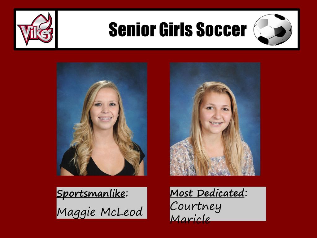Senior Girls Soccer Maggie McLeod Sportsmanlike: