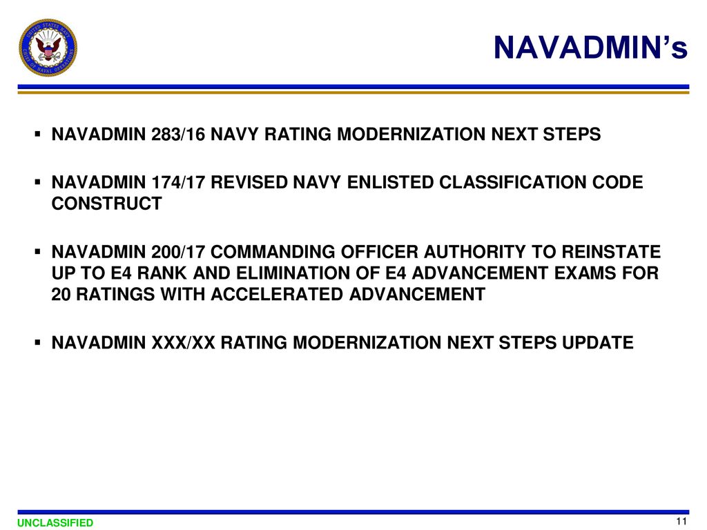 Rating Modernization (OPNAV N132) ppt download