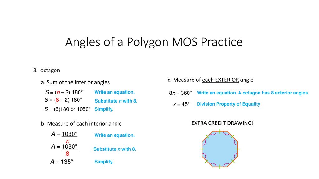 Angles of a Polygon MOS Practice