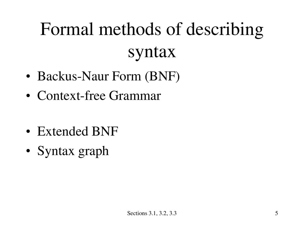 Syntax versus semantics ppt download