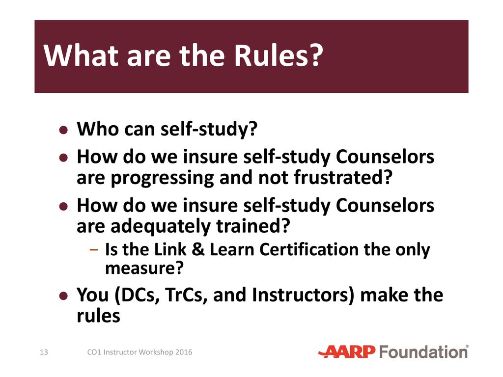 What are the Rules Who can self-study