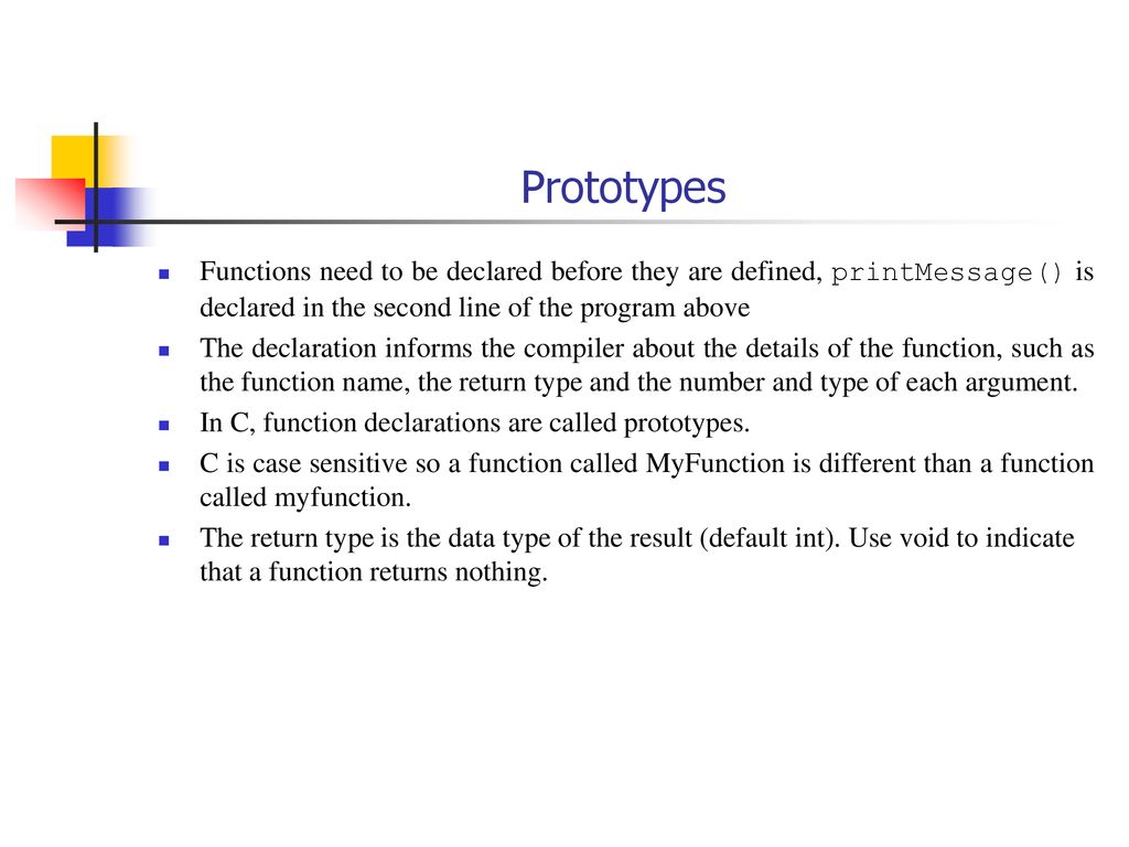 CS1061 C Prgramming Lecture 11: Functions - ppt download