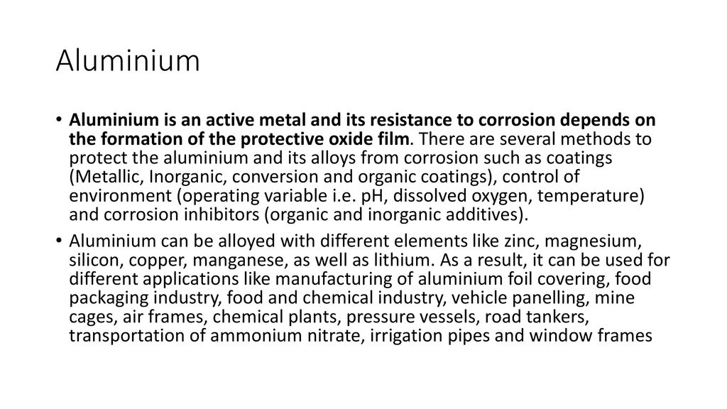 Che 431 Corrosion Of Alloys Metals - Ppt Download