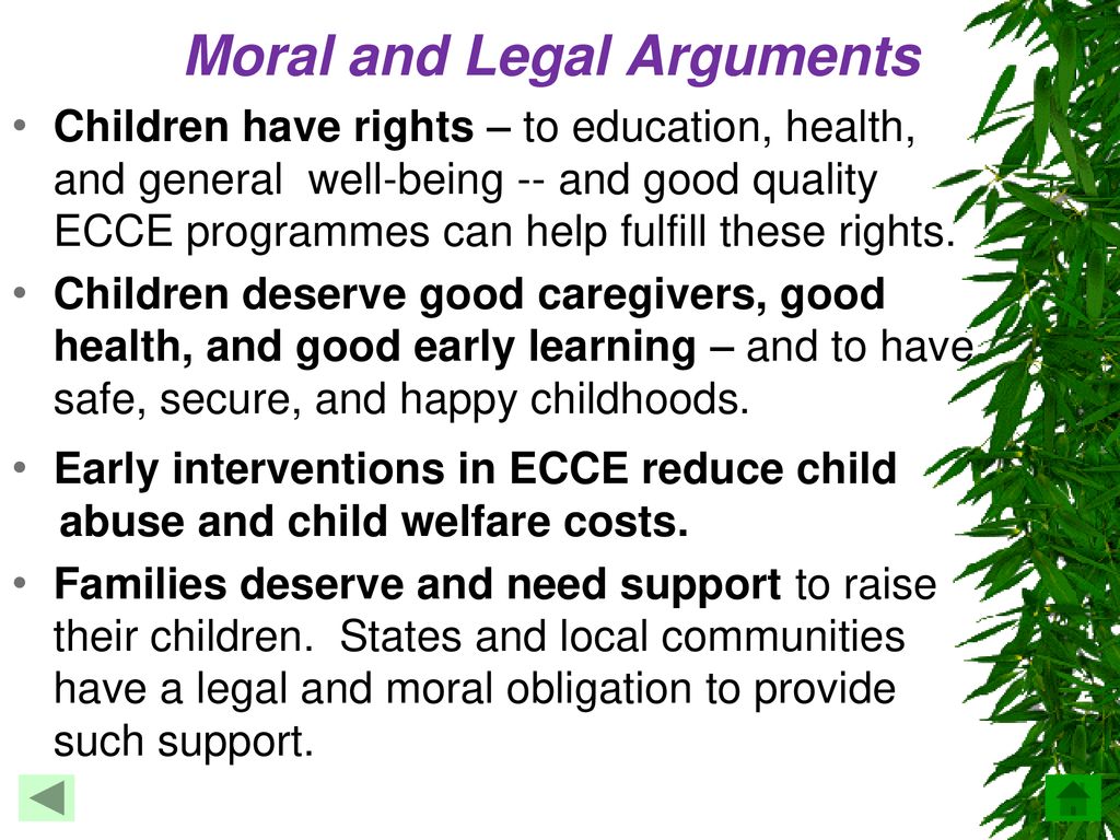 Moral and Legal Arguments