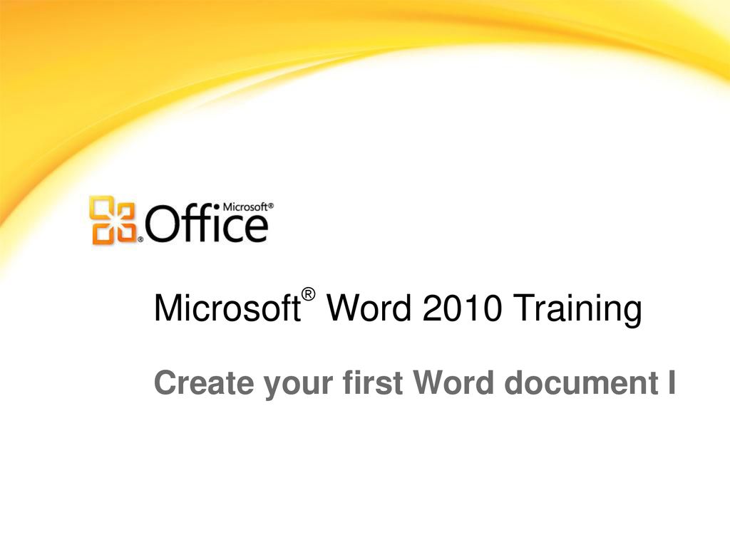 Microsoft® Word 2010 Training