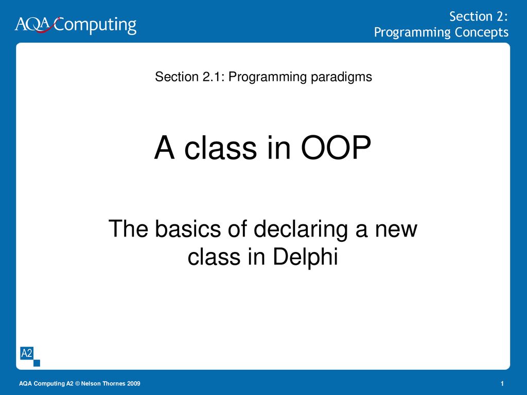 Section 2.1: Programming paradigms - ppt download