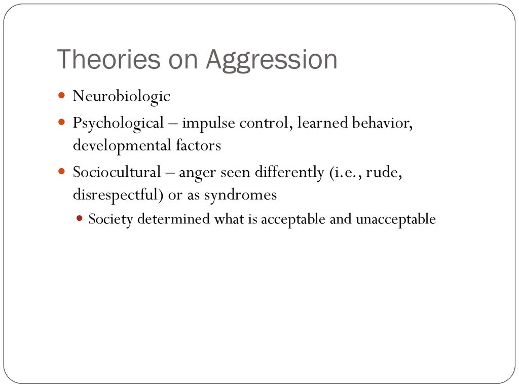 Preventing And Managing Aggressive Behavior - Ppt Download