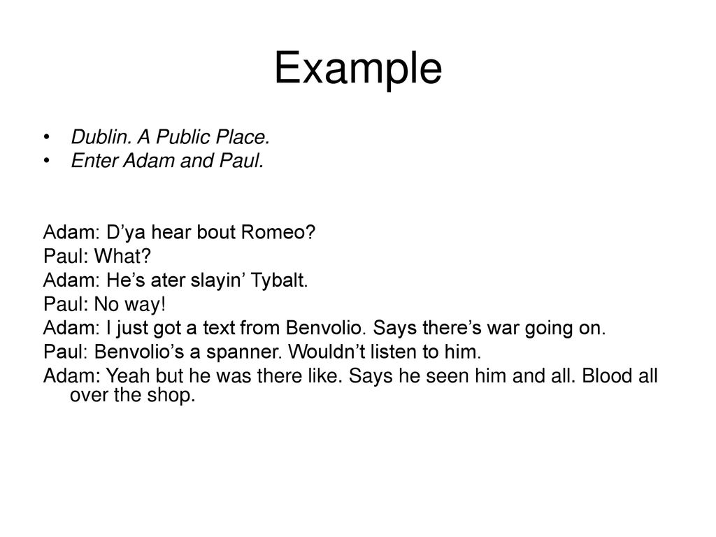Creative writing Working with a partner write a conversation between two  friends about Act 3 Scene ppt download