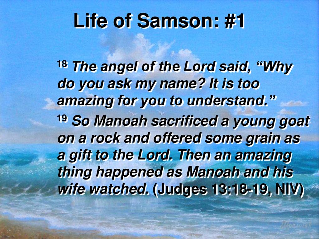 Manoah Prays for Samson