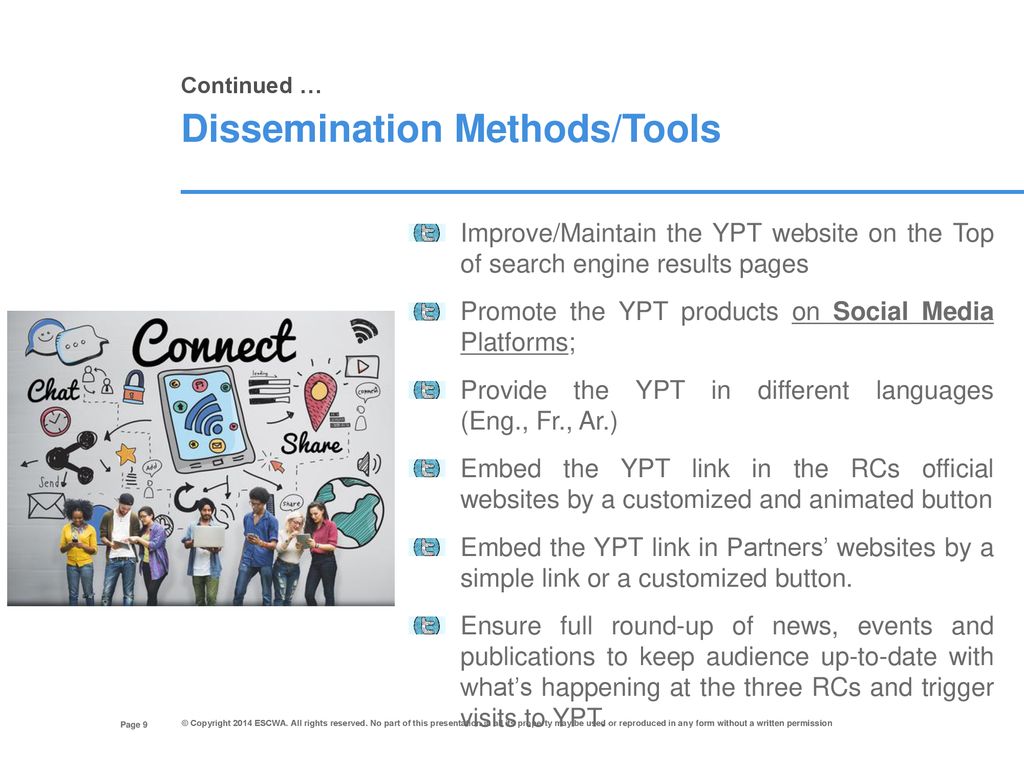 Dissemination Methods/Tools