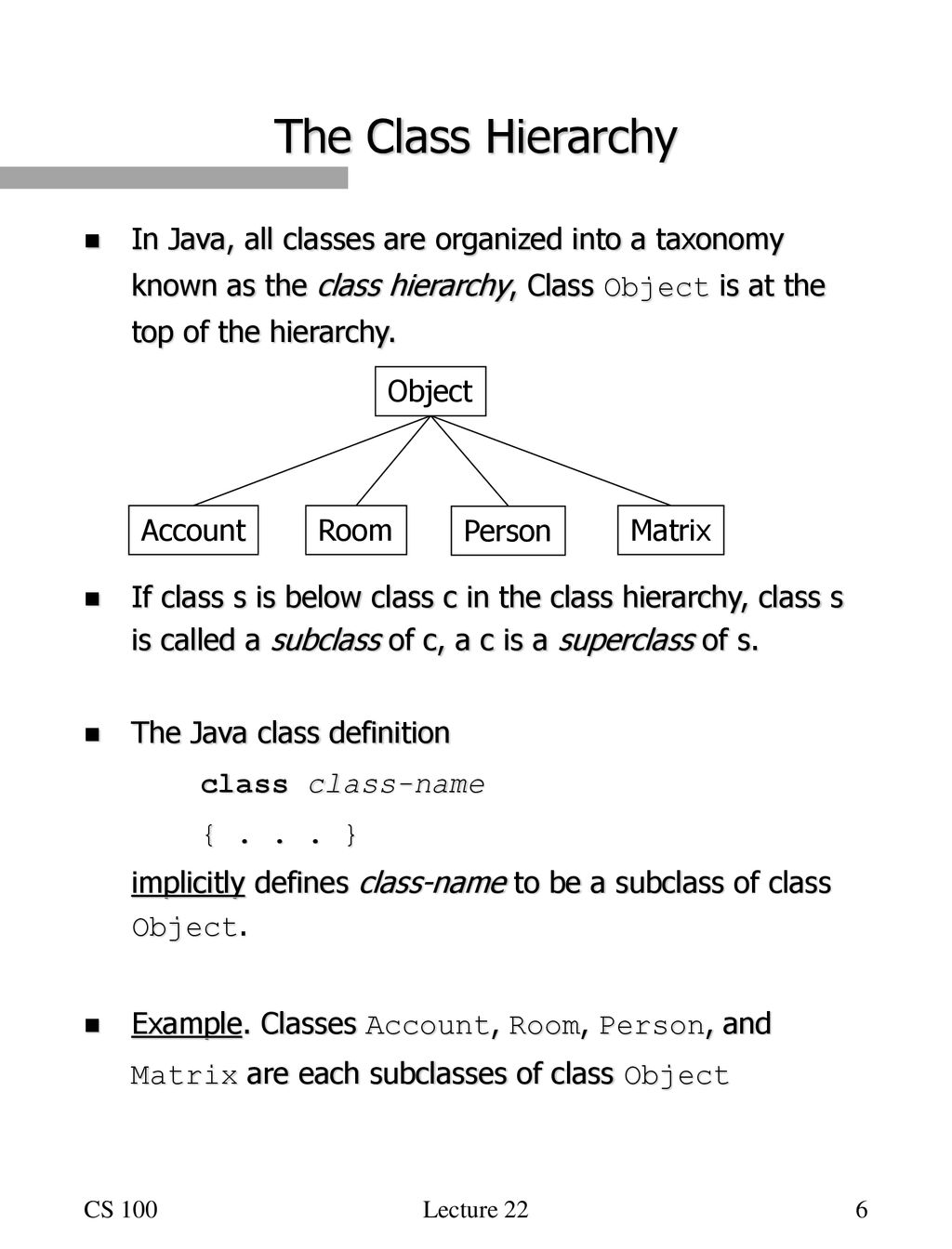 CS100A Lecture 22 Previous Lecture This Lecture Inheritance - ppt download