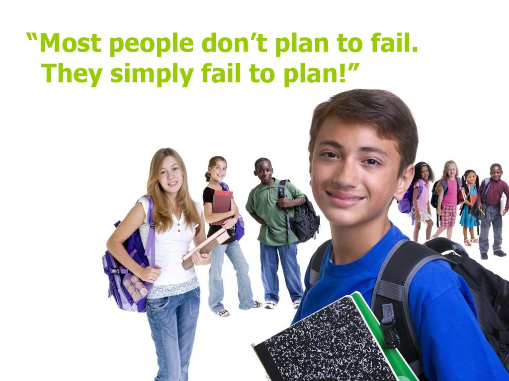 Most people don’t plan to fail. They simply fail to plan!