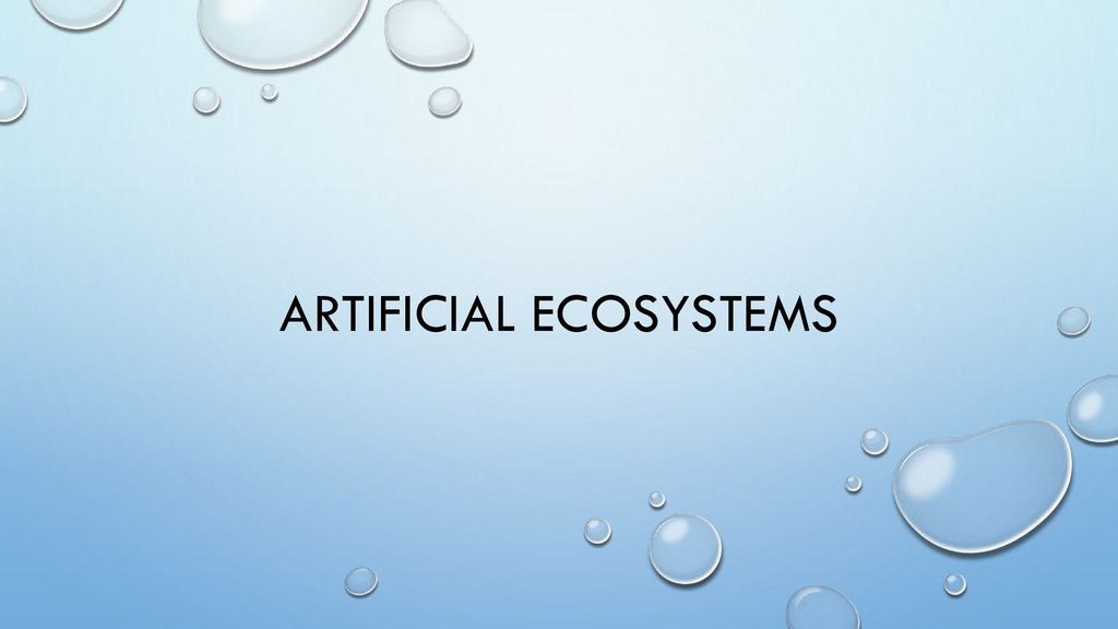 Artificial Ecosystems