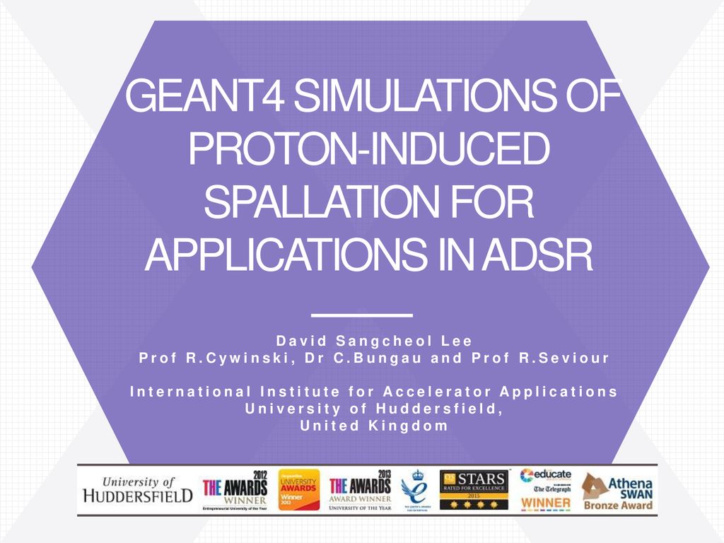 GEANT4 SIMULATIONS OF PROTON-INDUCED SPALLATION FOR APPLICATIONS IN ADSR