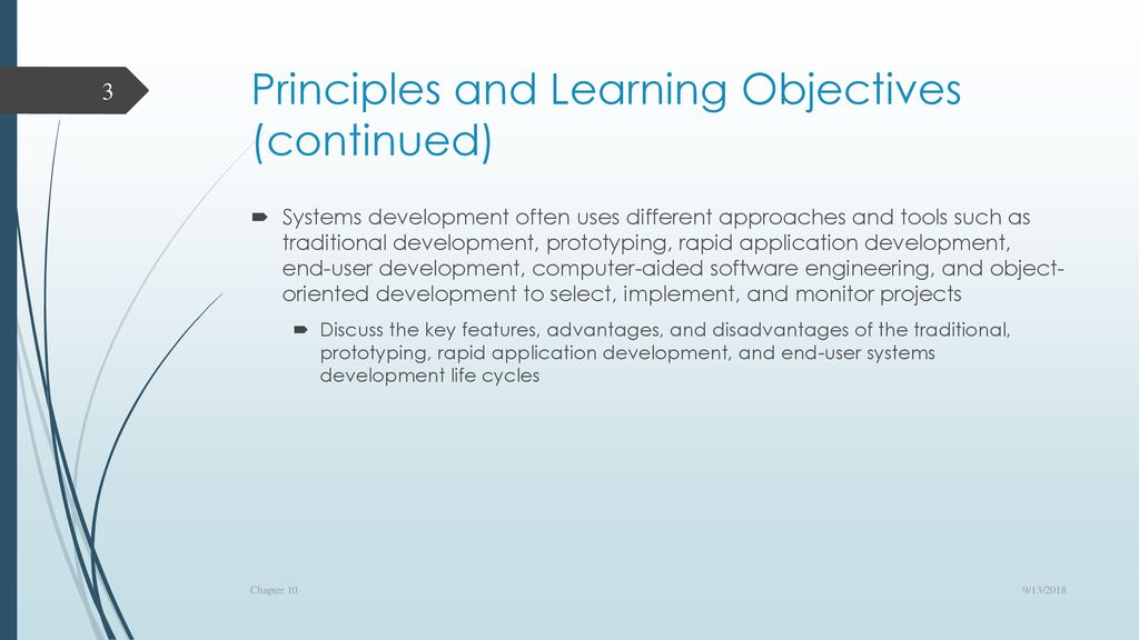Principles and Learning Objectives (continued)