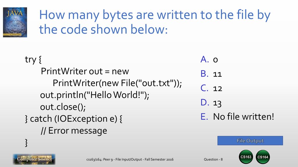 Peer instruction 9 file input output ppt download