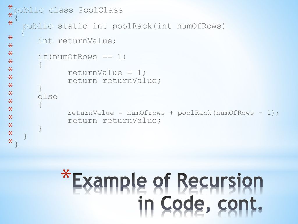 10.2 Implementation and Execution of Recursive Code - ppt download