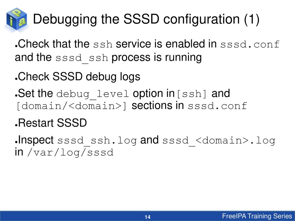Sssd and openssh integration ppt download