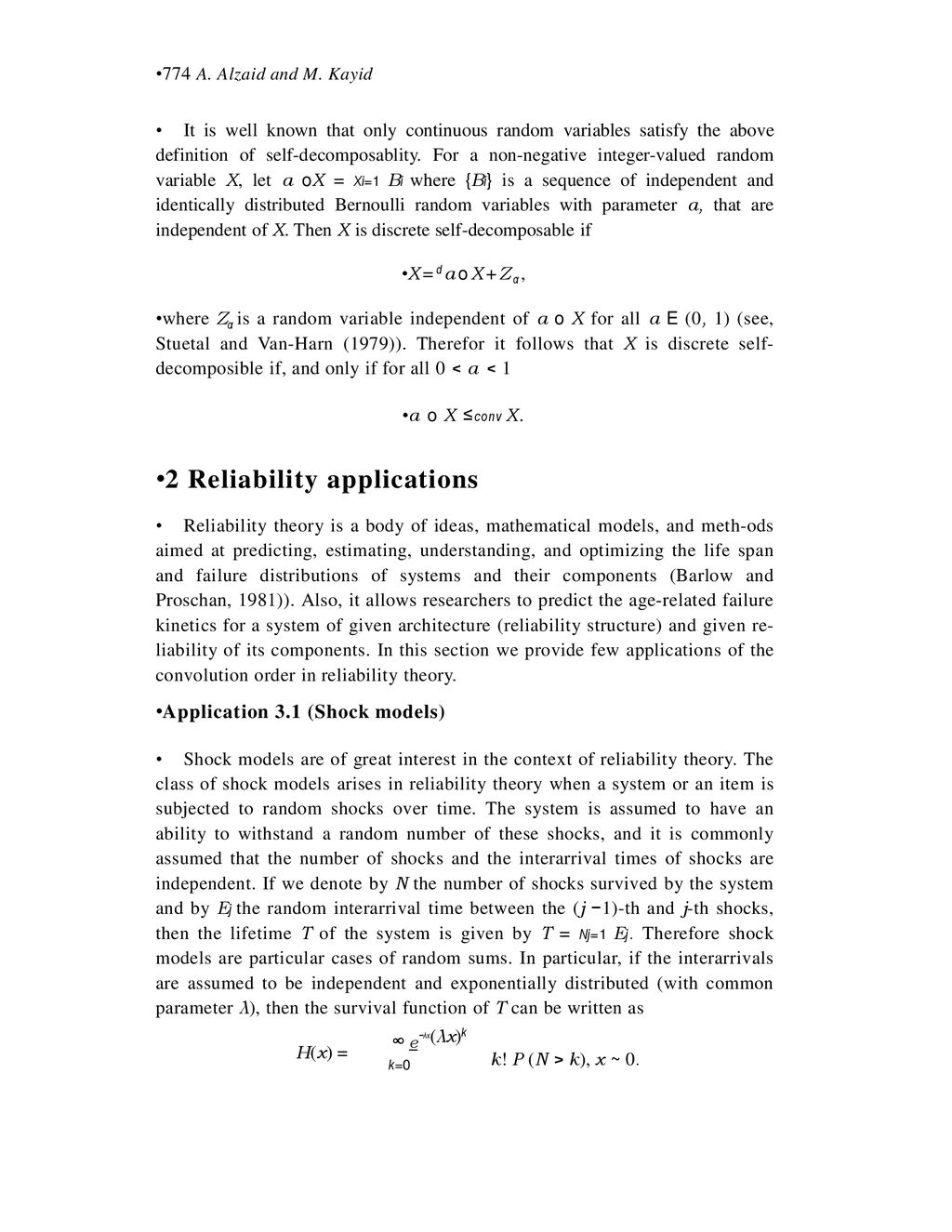 On The Convolution Order With Reliability Applications Ppt Download