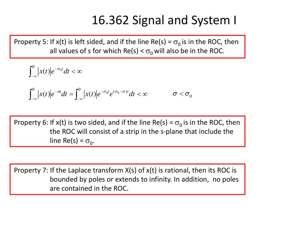 Laplace Transform Example Region Of Convergence Roc Ppt Download