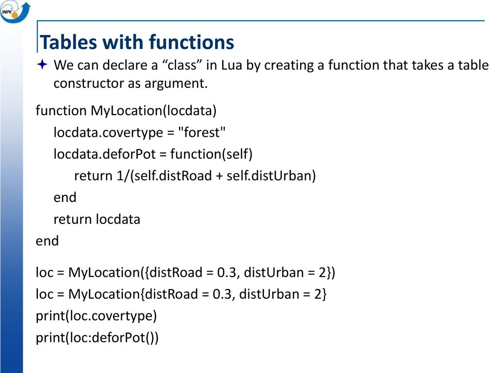 Lua for terrame a short introduction ppt download