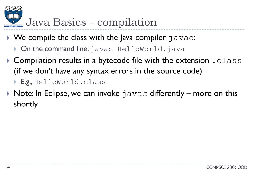 CompSci 230 Software Construction - ppt download