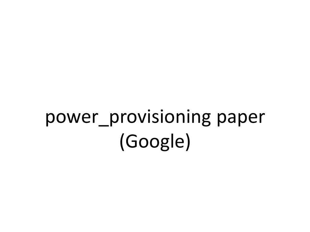 power_provisioning paper