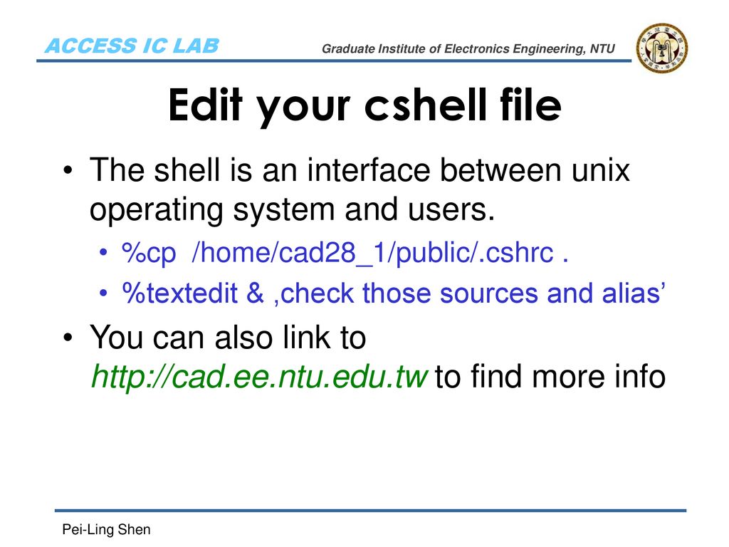 Vlsi design lab0 setup working environment ppt download