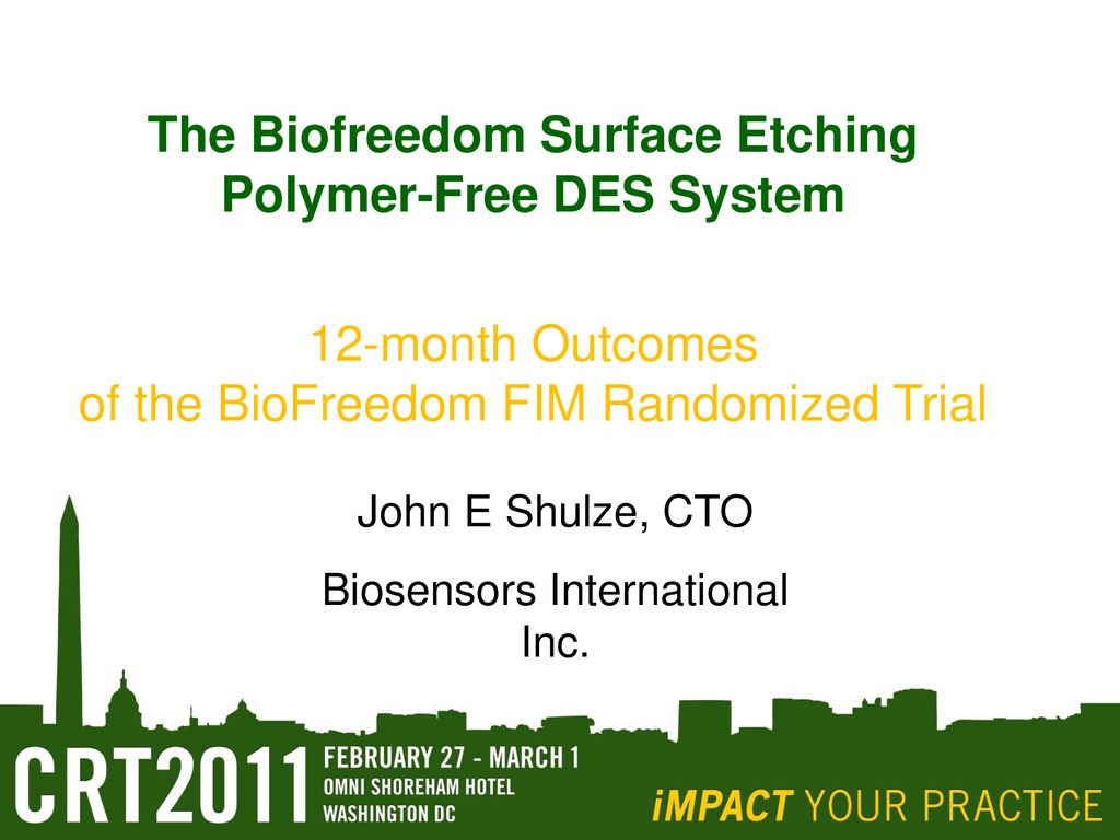 The Biofreedom Surface Etching Polymer-Free DES System