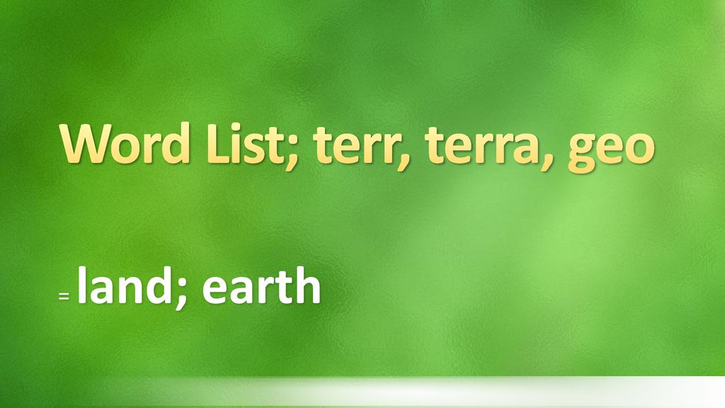 word-list-terr-terra-geo-ppt-download