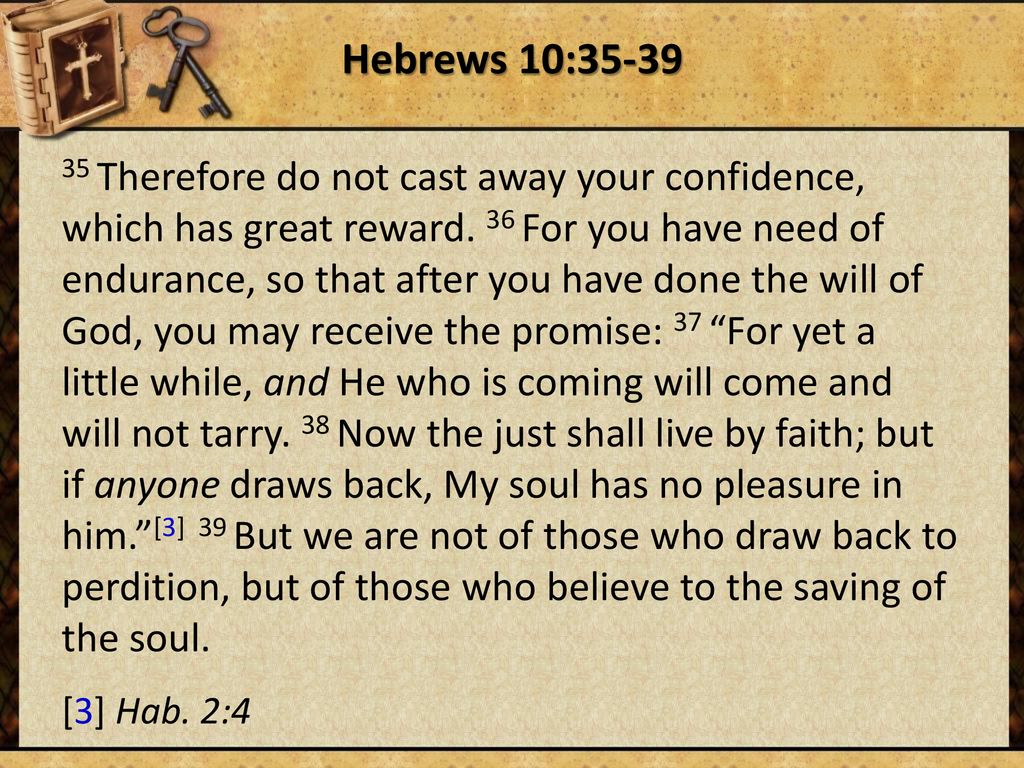 Hebrews 10:35-36 All That He Has Promised - JumpStart3 - High